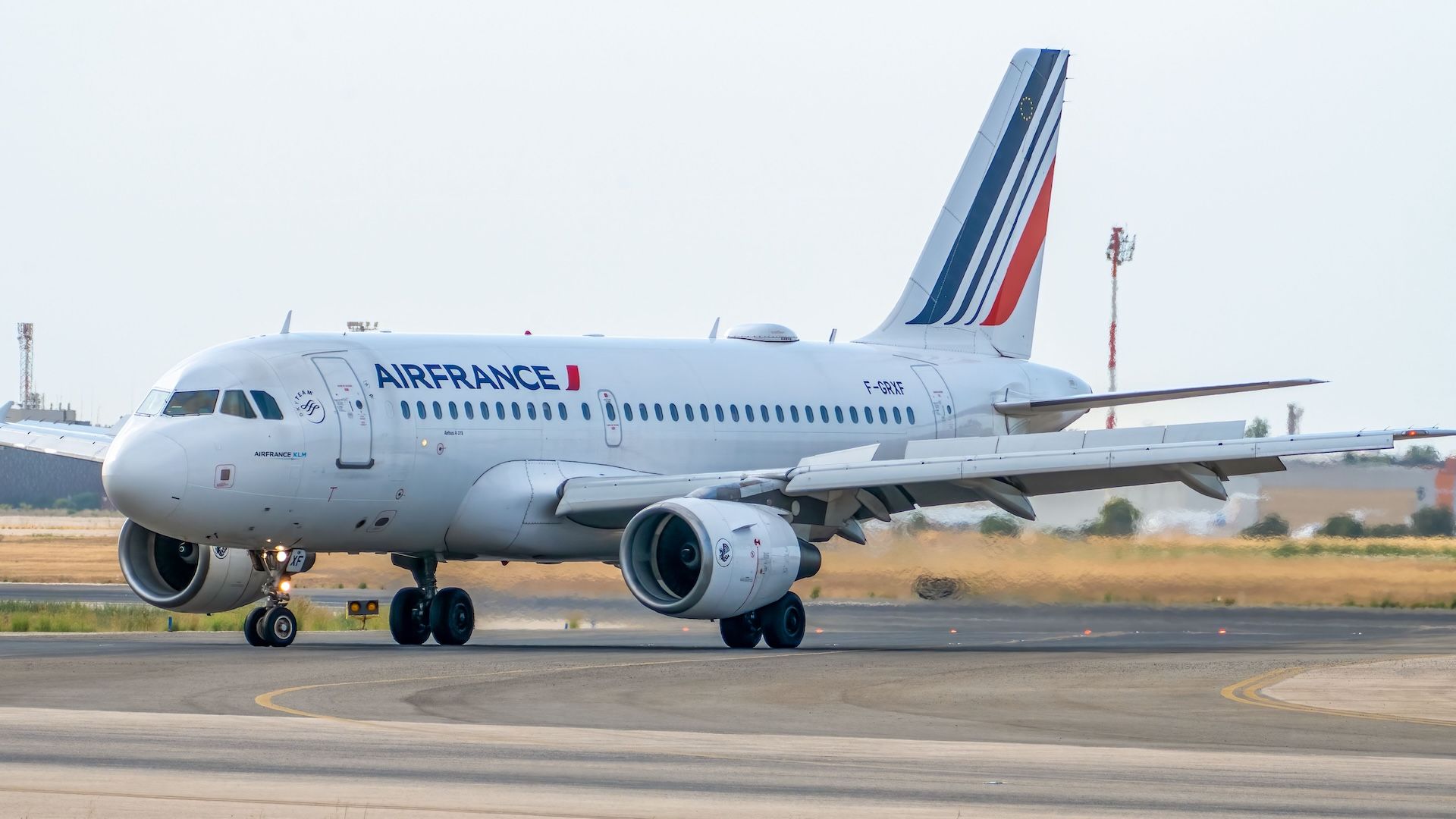 Airfrance plane on runway